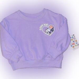 Minnie Mouse Disney Purple Sweatshirt Besties Size 18M